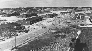Das Gelände des grössten dänischen Flüchtlingslagers für deutsche Kriegsvertriebene (© Blåvandshuk Local History Archive)