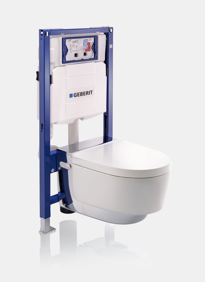 Geberit Duofix mit einem Geberit AquaClean Mera Dusch-WC
