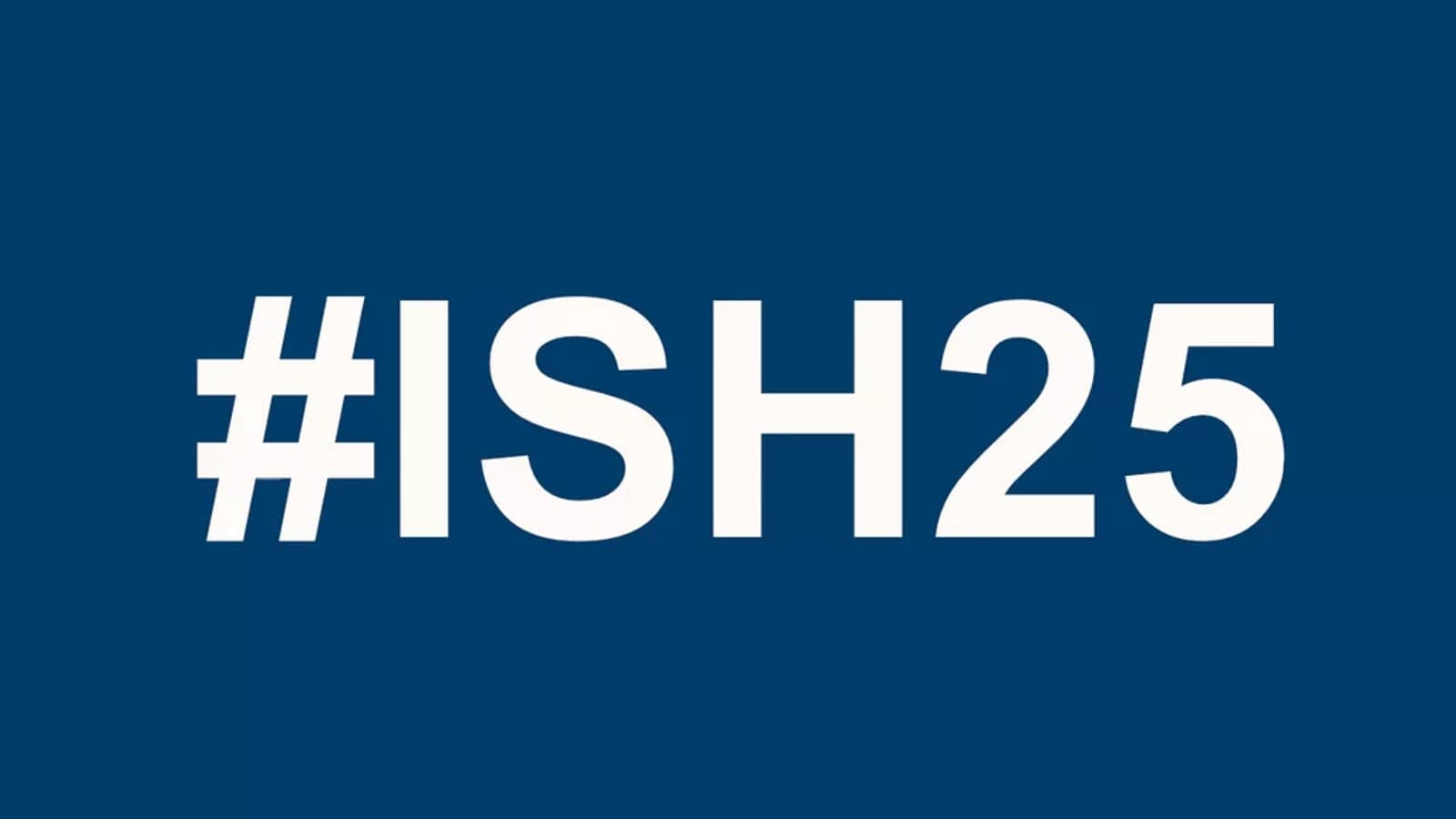 Logo Hashtag ISH 2025 Logo Hashtag ISH 2025