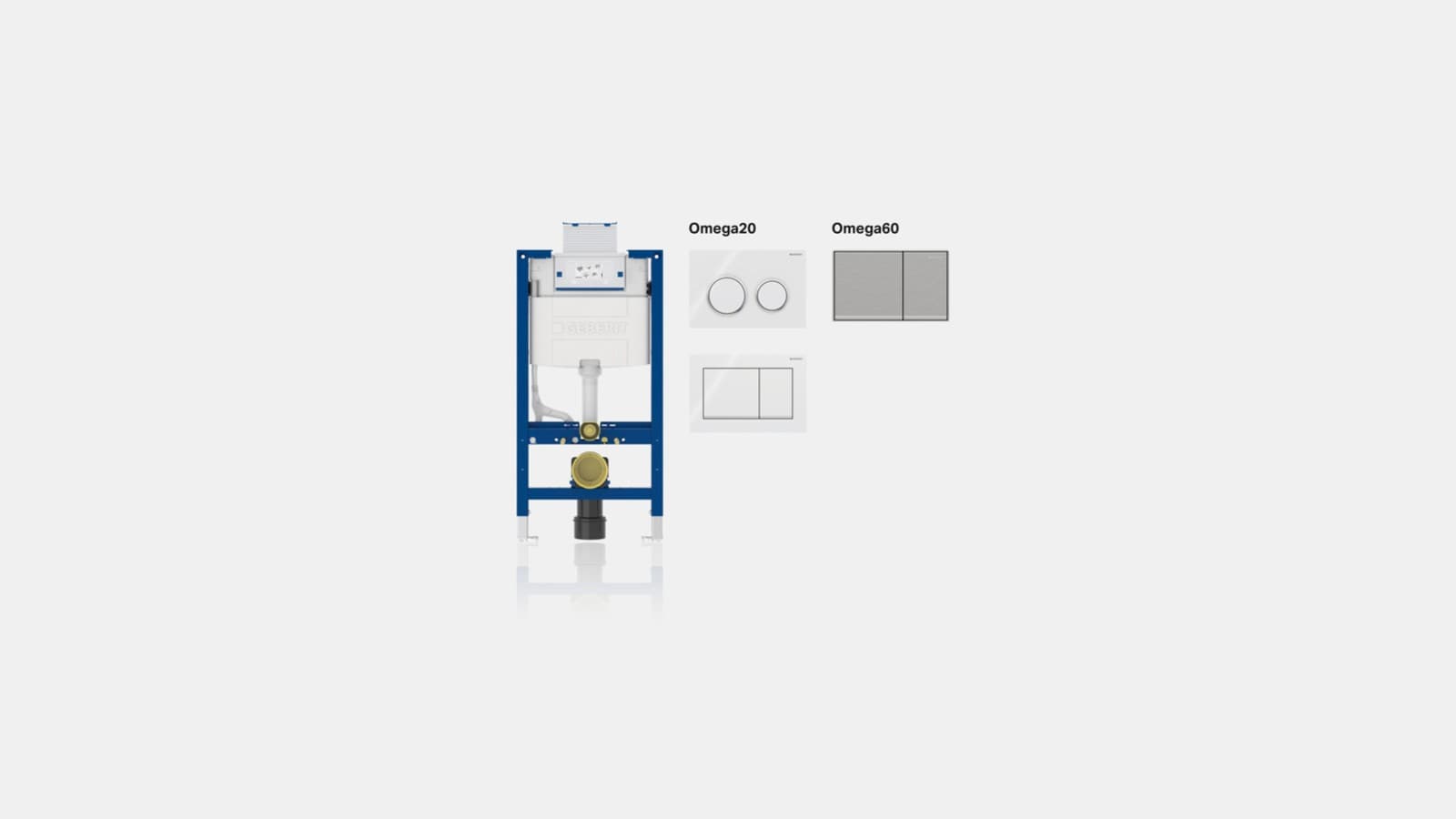 Geberit Omega Unterputzspülkasten 12 cm sind mit den Betätigungsplatten der Omega-Reihe kombinierbar. Geberit Omega Unterputzspülkasten 12 cm sind mit den Betätigungsplatten der Omega-Reihe kombinierbar.